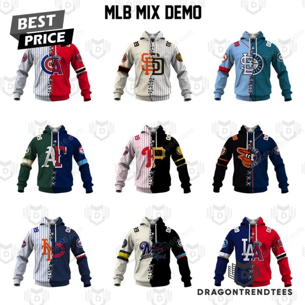 Mix 2 MLB Teams Collection Your Teams Design Hoodie