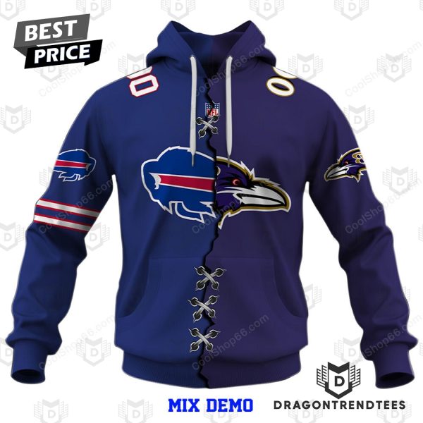 Mix 2 NFL Teams Collection Your Teams Design Hoodie