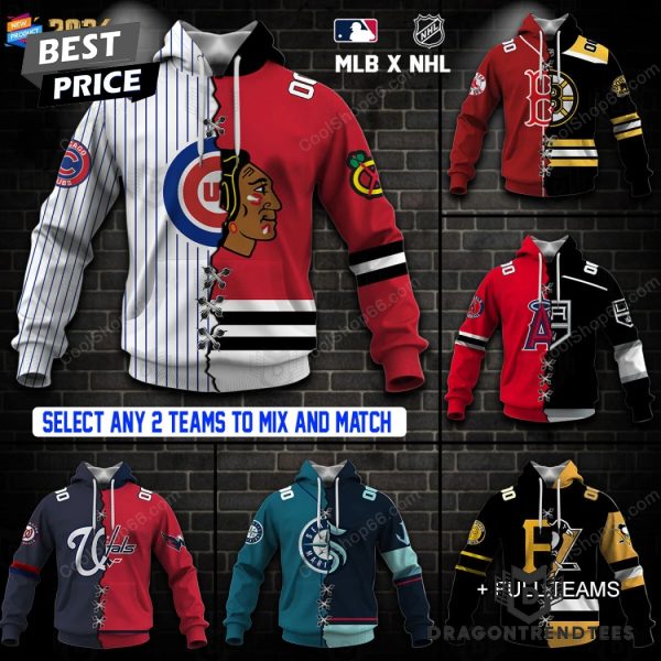 MLB x NHL Collection Your Teams Design Hoodie