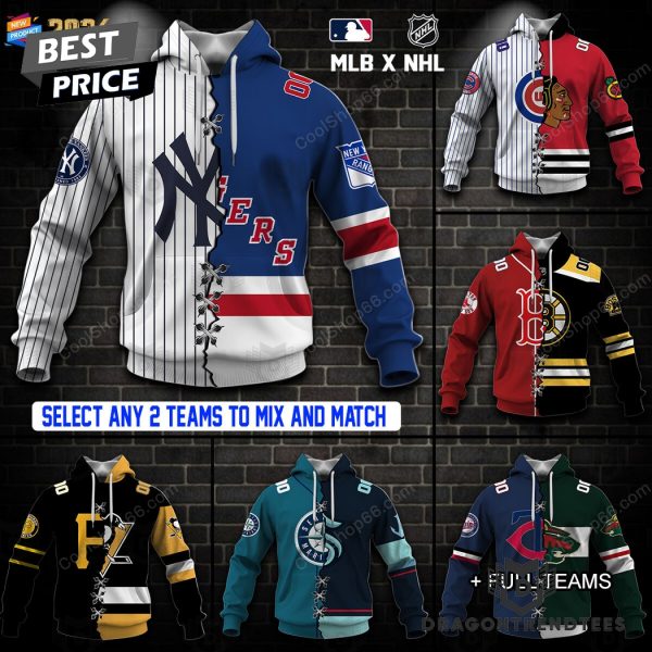 MLB x NHL Collection Your Teams Design Hoodie