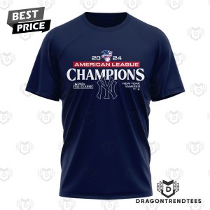 New York Yankees 2024 American League Champions 3D T-Shirt