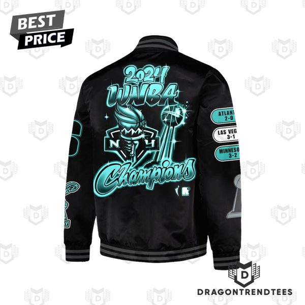 New York Liberty Wnba Champions 2024 Baseball Jacket