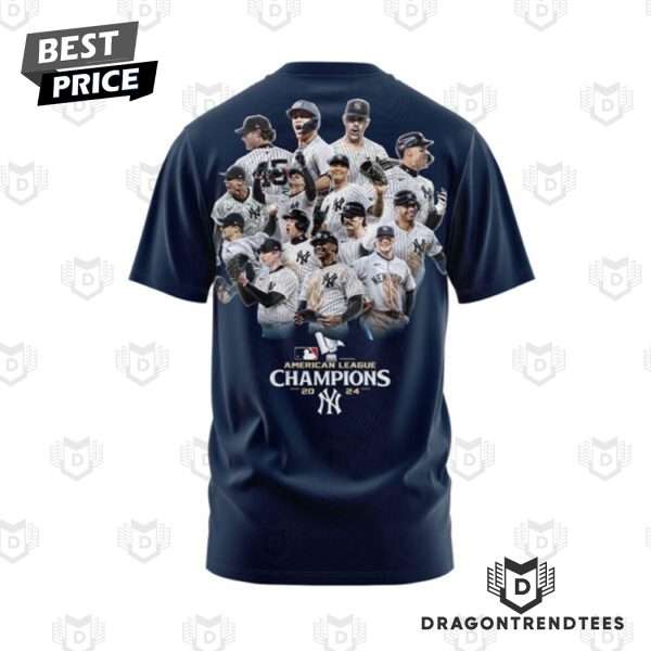 New York Yankees 2024 American League Champions 3D T-Shirt