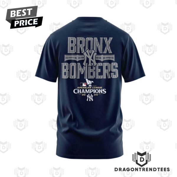 New York Yankees 2024 American League Champions Bronx Bombers 3D T-Shirt