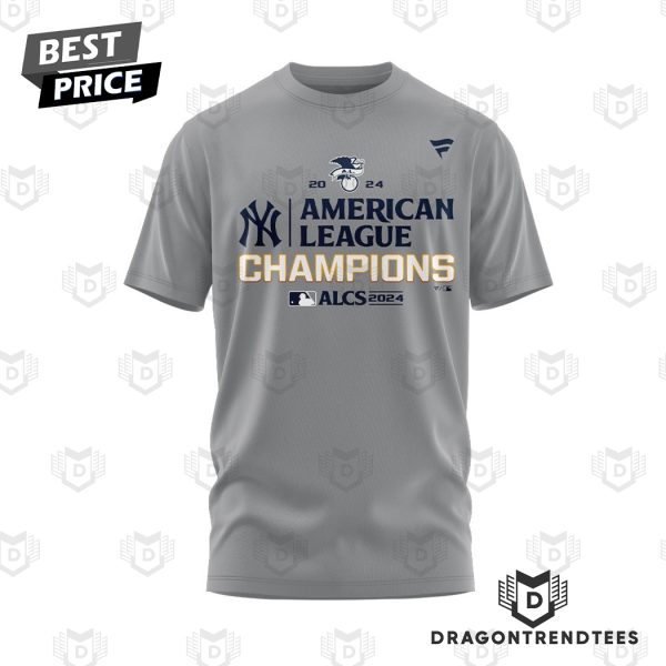 New York Yankees 2024 American League Champions Bronx Bombers 3D T-Shirt – Grey