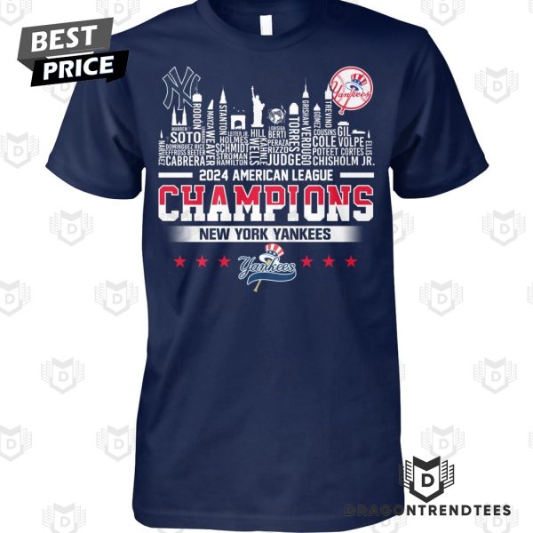 New York Yankees 2024 American League Champions Unisex T-Shirt