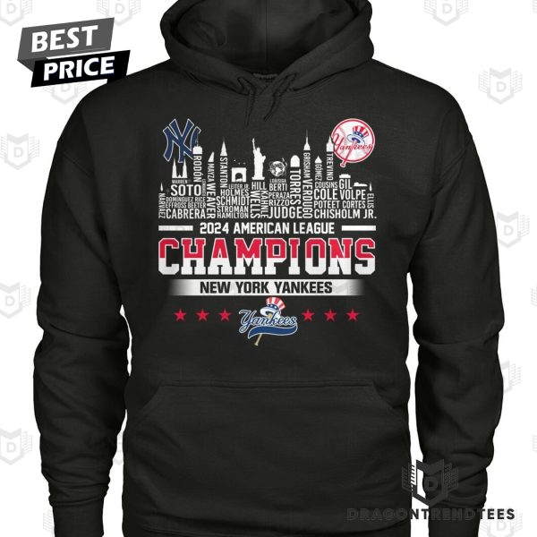 New York Yankees 2024 American League Champions Unisex T-Shirt