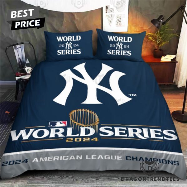 New York Yankees 2024 World Series American League Champions Bedding Set