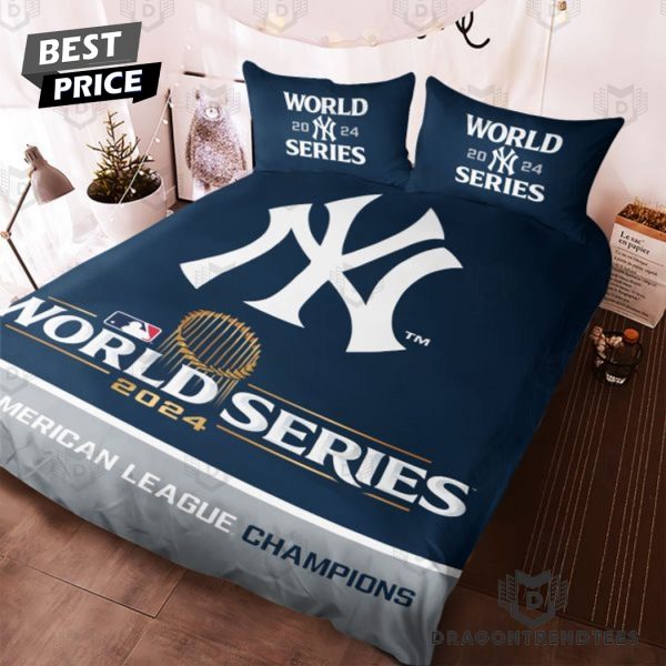 New York Yankees 2024 World Series American League Champions Bedding Set