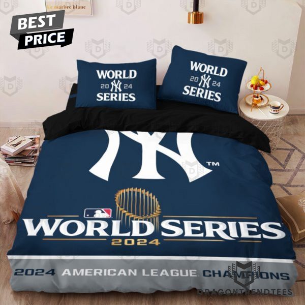 New York Yankees 2024 World Series American League Champions Bedding Set