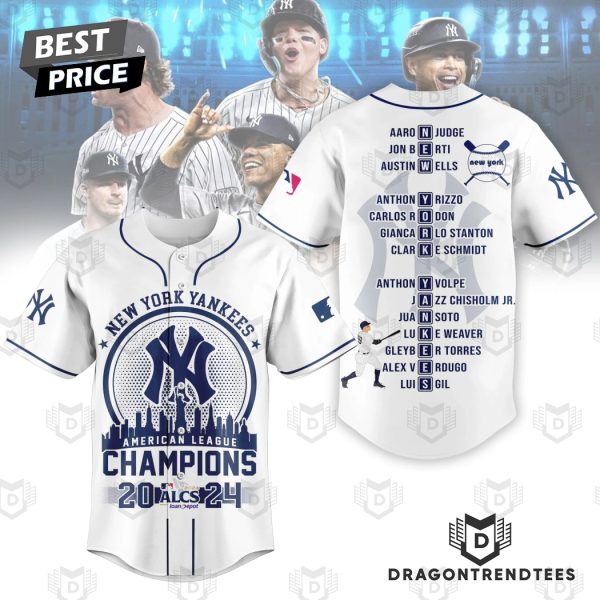 New York Yankees American League Champions 2024 Baseball Jersey – White