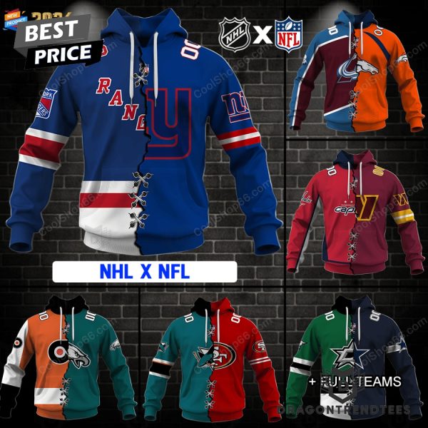 NHL x NFL Collection Your Teams Design Hoodie