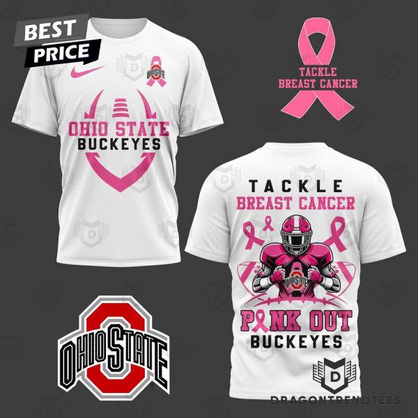 Ohio State Buckeyes – Tackle Breast Cancer 3D T-Shirt