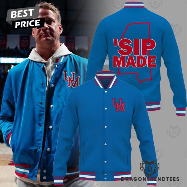 Ole Miss Rebels Football SIP MADE Baseball Jacket