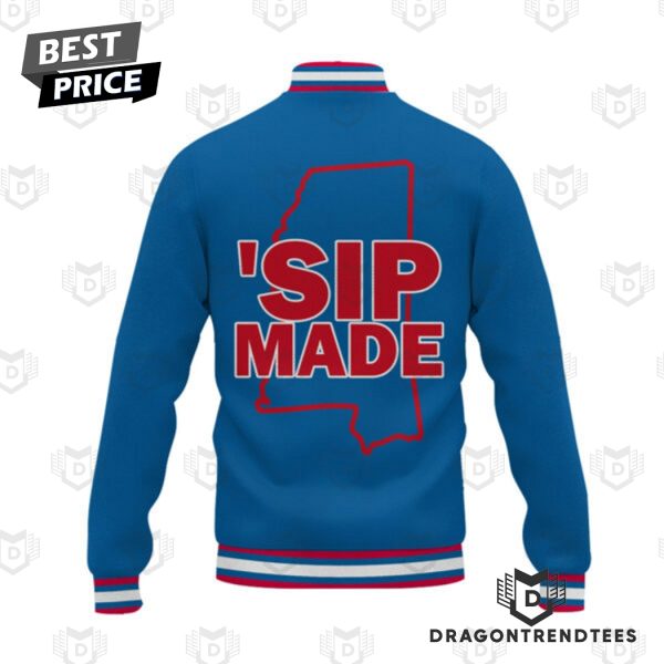 Ole Miss Rebels Football SIP MADE Baseball Jacket