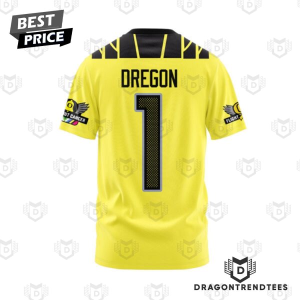 Oregon Ducks – Dregon Flight Flight 3D T-Shirt – Gold