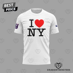 I Love New York Giants 3D T-Shirt