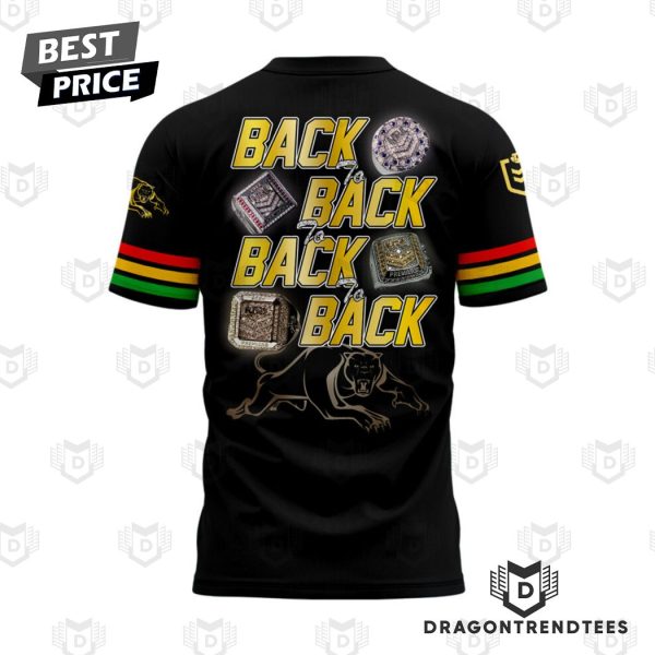 Penrith Panthers 2024 NRL Grand Final Champions Back To Back To Back To Back 3D T-Shirt