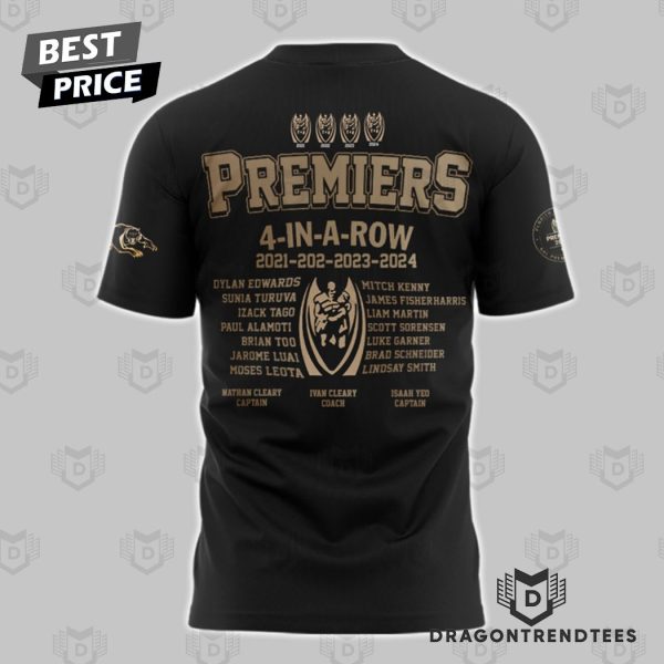 Penrith Panthers Premiers 2024 4-In-A-Row 3D T-Shirt