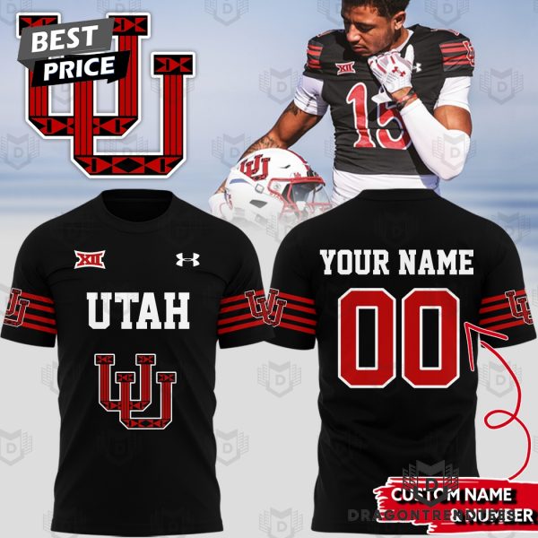 Personalized 2024 Utah Utes Football Team 3D T-Shirt