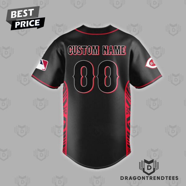 Personalized Cincinnati Reds Baseball Jersey – Black