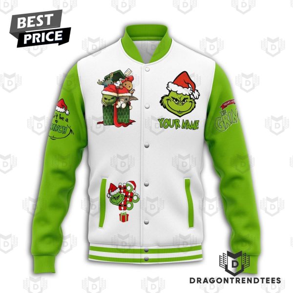 Personalized Feeling Extra Grinchy Today Baseball Jacket