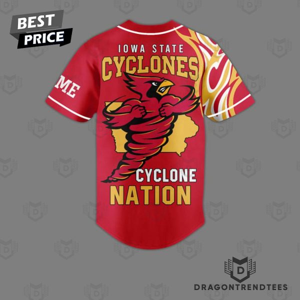 Personalized Iowa State Cyclones Nation Baseball Jersey