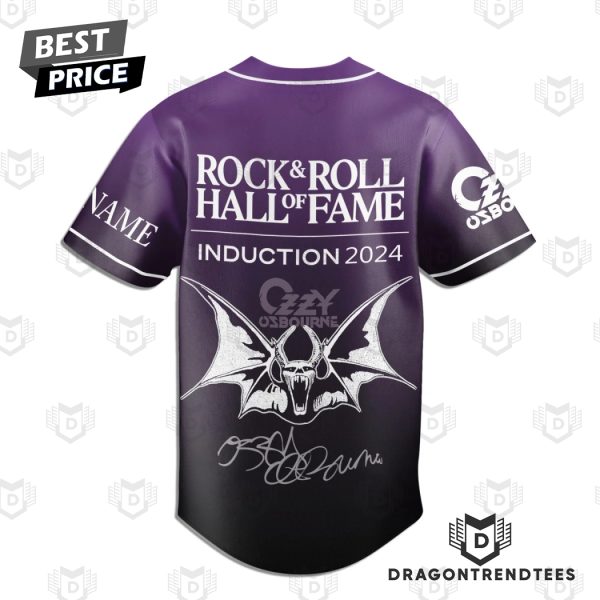 Personalized Rock & Roll Hall Of Fame Induction 2024 Ozzy Osbourne Baseball Jersey