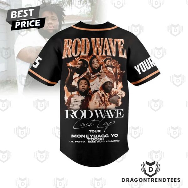 Personalized Rod Wave Last Lap Tour Moneybagg Yo Toosii Baseball Jersey