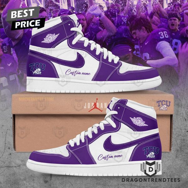 Personalized TCU Horned Frogs Air Jordan 1 High Top