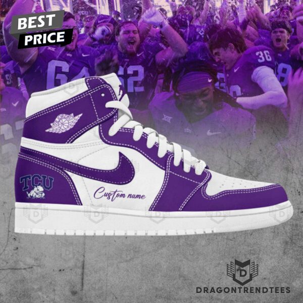 Personalized TCU Horned Frogs Air Jordan 1 High Top