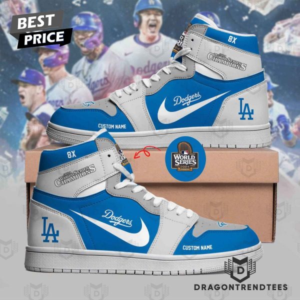 Personalized World Series Champions 2024 Los Angeles Dodgers Air Jordan 1 High Top