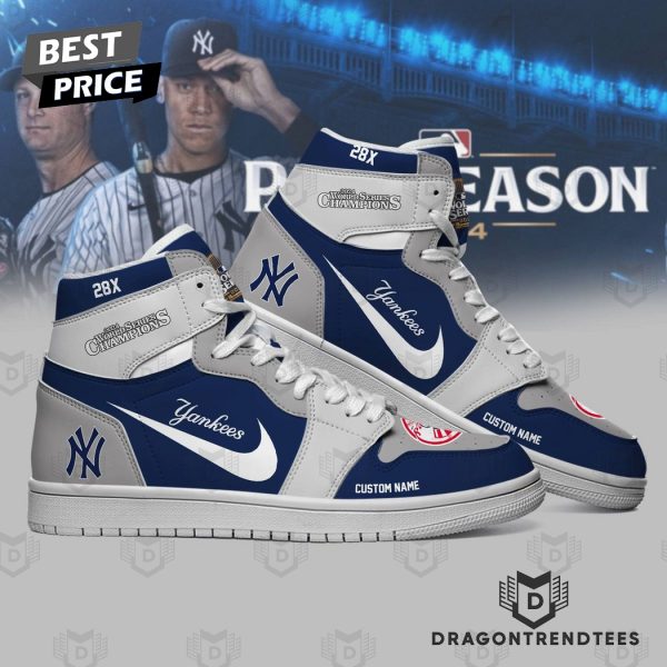 Personalized World Series Champions 2024 New York Yankees Air Jordan 1 High Top