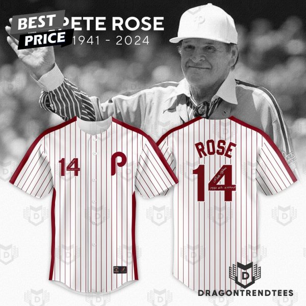 Pete Rose 14 – The Hit King 1941-2024 Thank You For The Memories Baseball Jersey