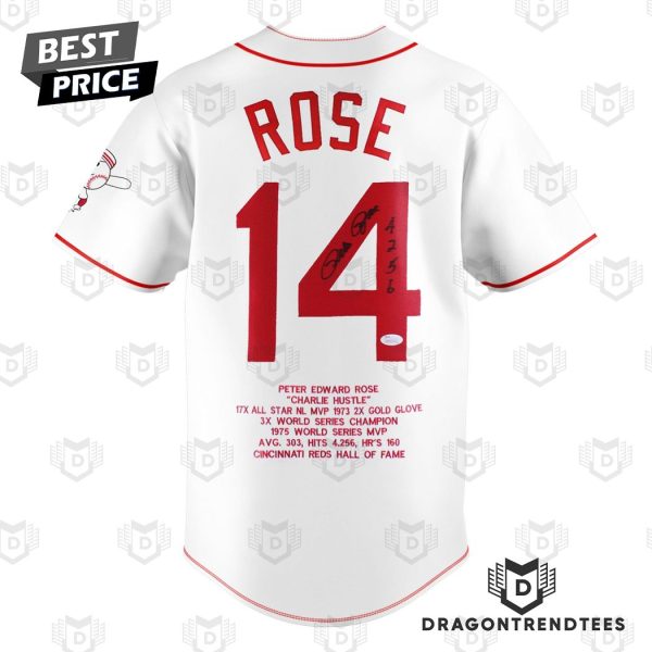 Pete Rose 14 – The Hit King 1941-2024 Thank You For The Memories Signature Baseball Jersey