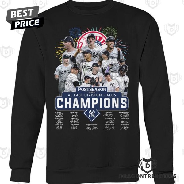 Postseason AL East Division – ALDS Champions New York Yankees Signature Unisex T-Shirt