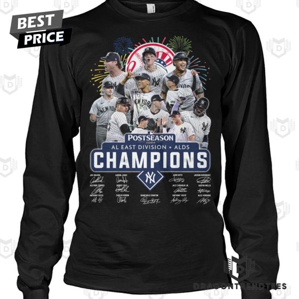 Postseason AL East Division – ALDS Champions New York Yankees Signature Unisex T-Shirt