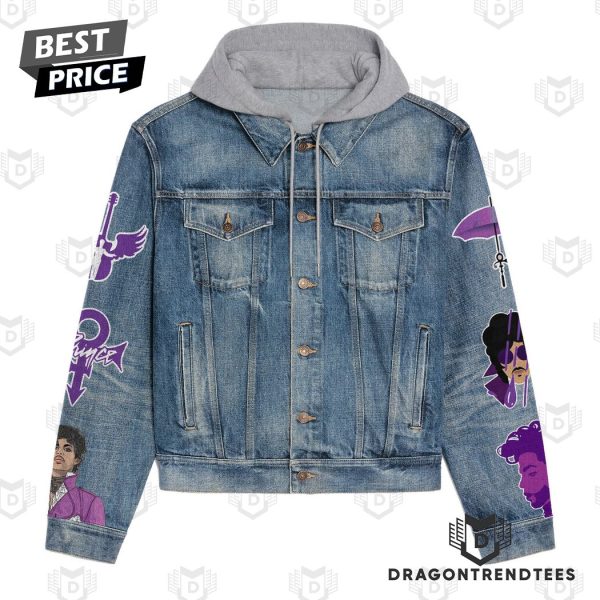 Purple Rain Prince And The Revolution Hooded Denim Jacket