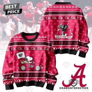 Snoopy x Alabama Crimson Tide Christmas Sweater