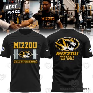 Missouri Tigers Football Athletics Performance 3D T-Shirt