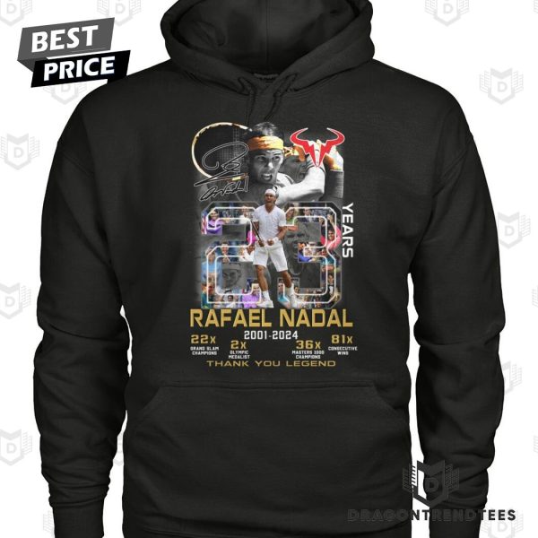 Rafael Nadal 2001-2024 Thank You Legend Unisex T-Shirt