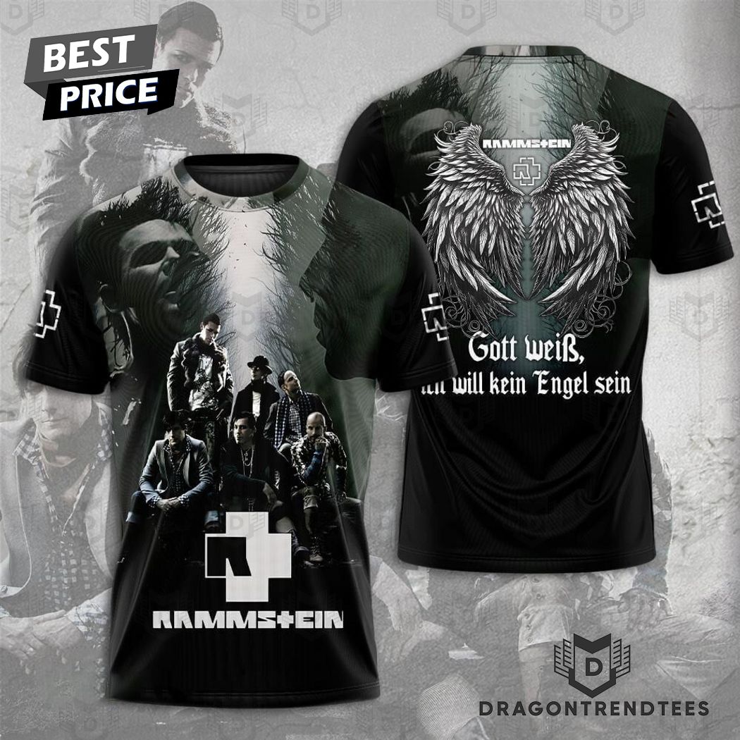 Rammstein Gott Weib Ich Will Kein Engel Sein 3D T-Shirt Rammstein Gott Weib Ich Will Kein Engel Sein 3D T-Shirt