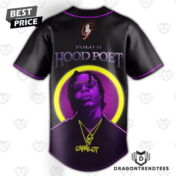 Rapstar Polo G Hood Poet Baseball Jersey