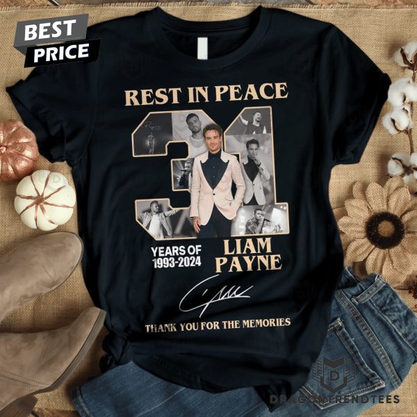 Rest In Peace Liam Payne 1993-2024 Signature Thank You For The Memories Unisex T-Shirt