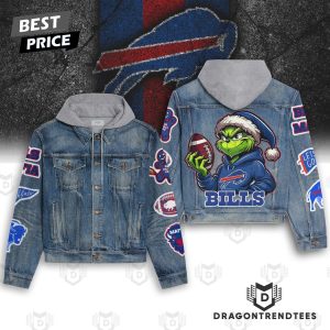 Grinch x Buffalo Bills Hooded Denim Jacket