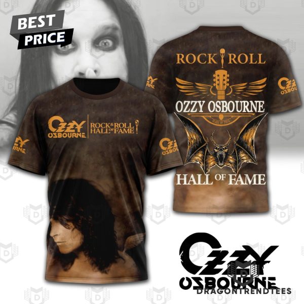 Rock & Roll Ozzy Osbourne Hall Of Fame 3D T-Shirt