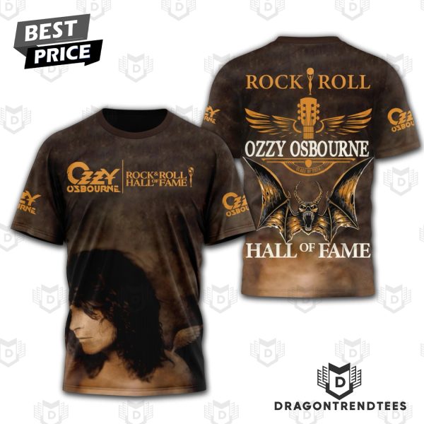 Rock & Roll Ozzy Osbourne Hall Of Fame 3D T-Shirt