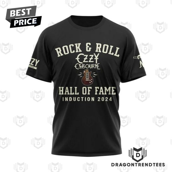 Rock & Roll Ozzy Osbourne Hall Of Fame Induction 2024 3D T-Shirt