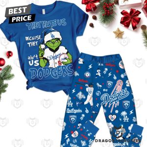 They Hate Us Because They Aint Us Los Angeles Dodgers Pajamas Set