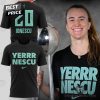 Sabrina Ionescus Yerrr Nescu New York Liberty 2024 Champions 3D T-Shirt